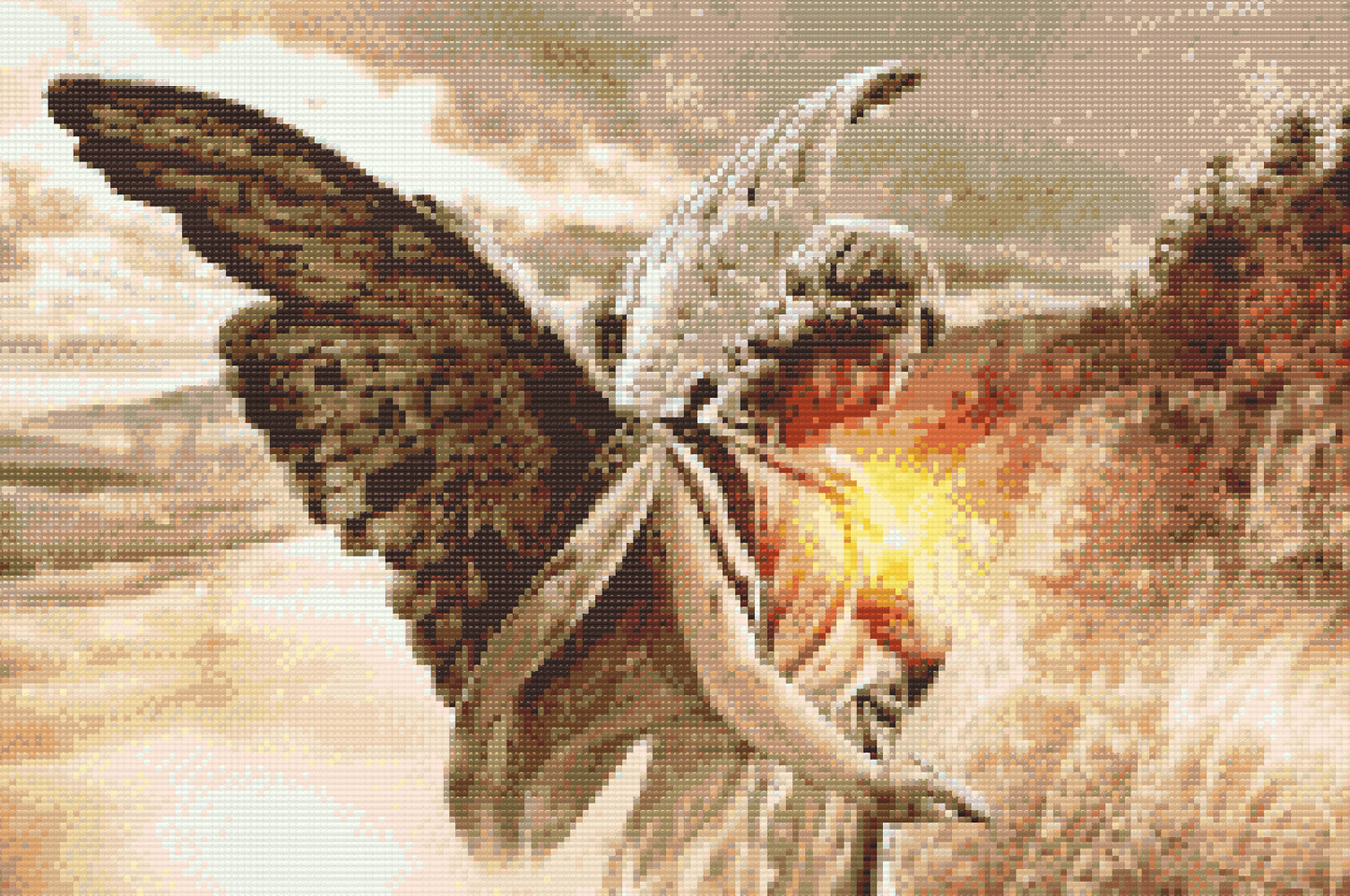 Diamond Painting - Engel med et lys