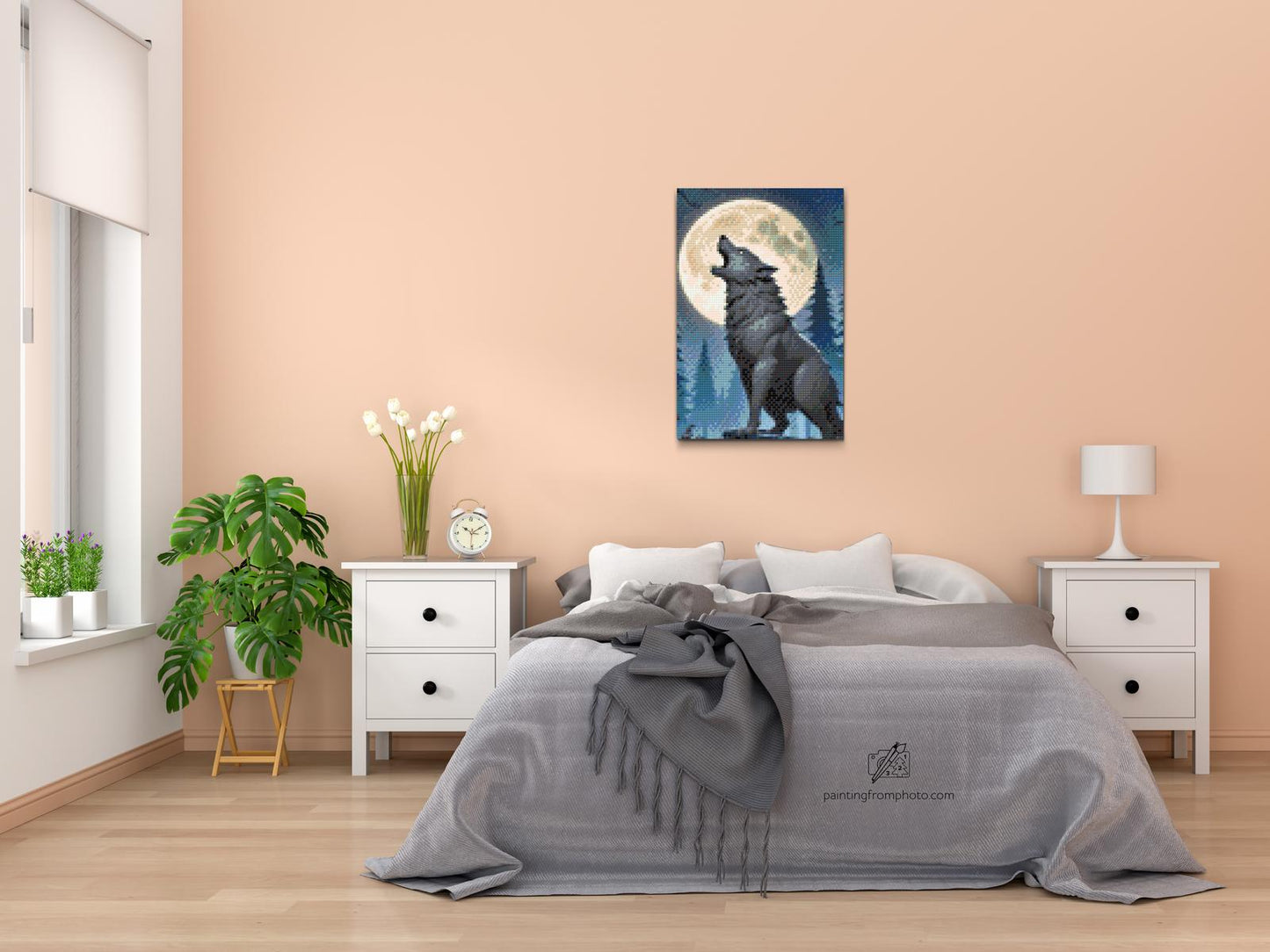 Diamond Painting - Ulv om natten