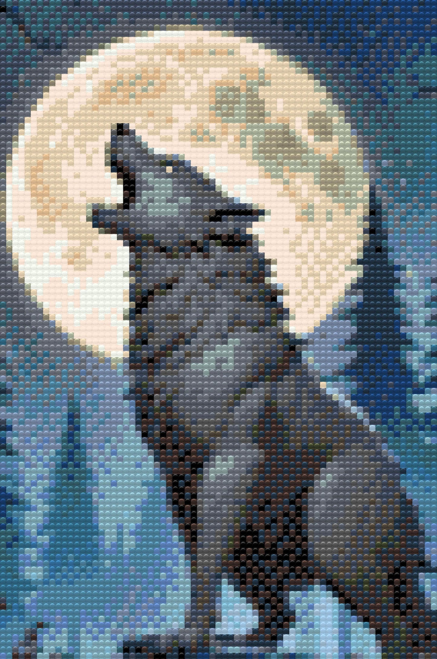 Diamond Painting - Ulv om natten