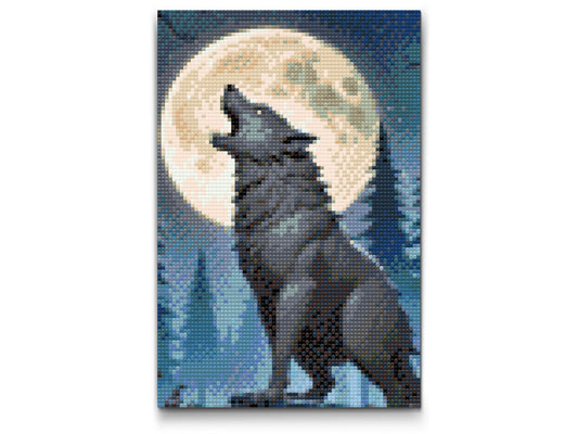 Diamond Painting - Ulv om natten