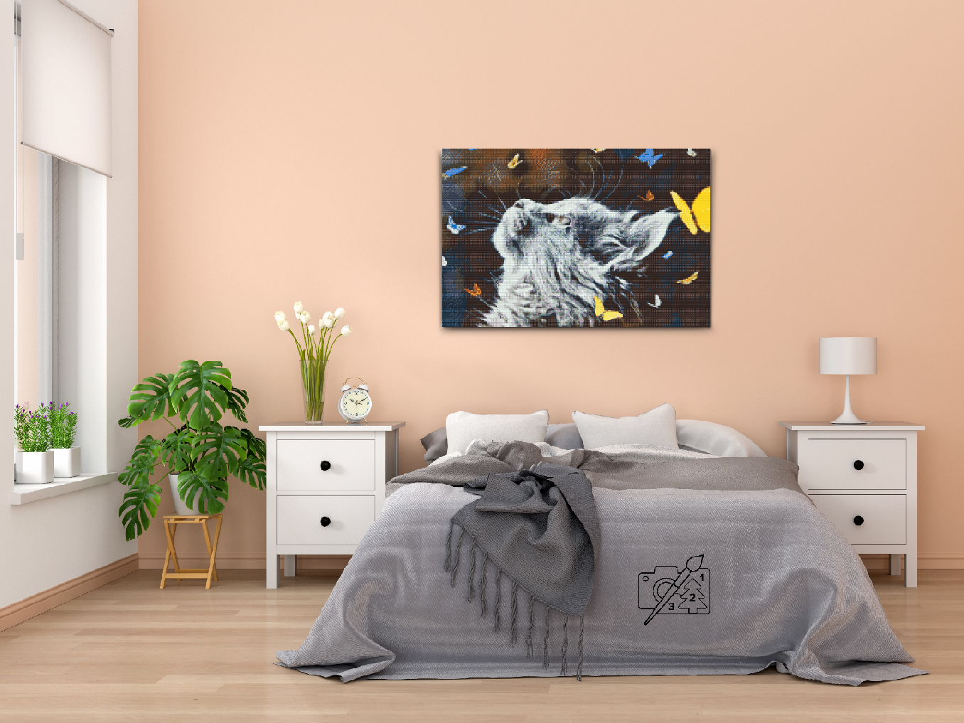 Diamond Painting - Killing blandt sommerfugle