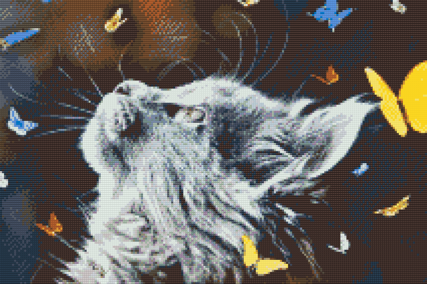 Diamond Painting - Killing blandt sommerfugle
