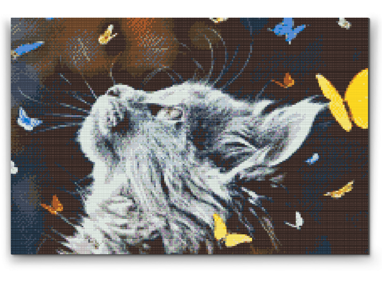 Diamond Painting - Killing blandt sommerfugle