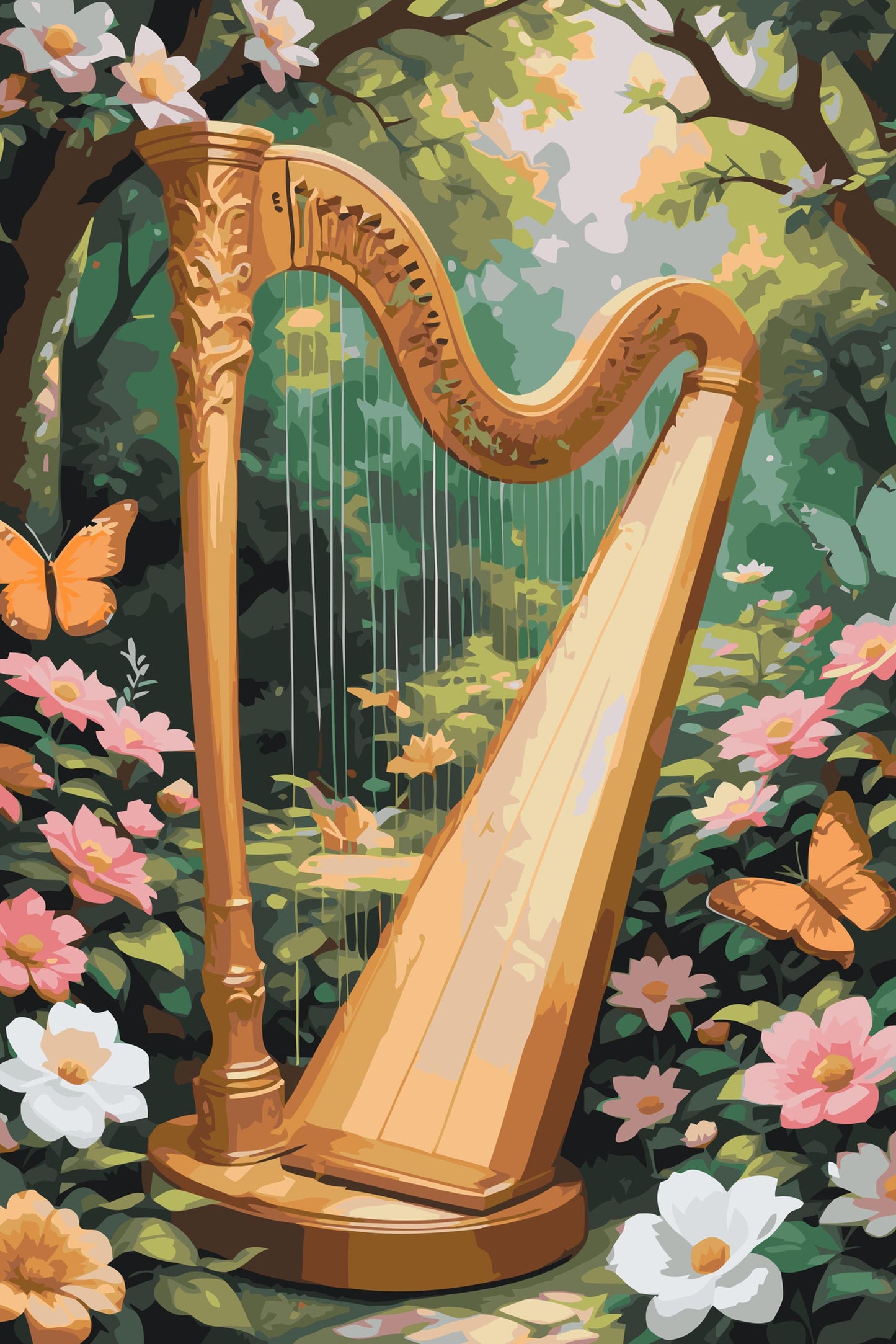 Paint by Numbers - Harpe i naturen