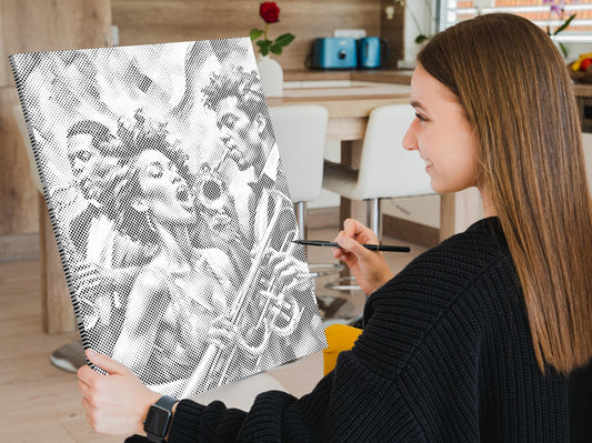 Mal-med-prikker -  Jazzsangere