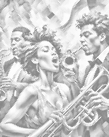 Mal-med-prikker -  Jazzsangere