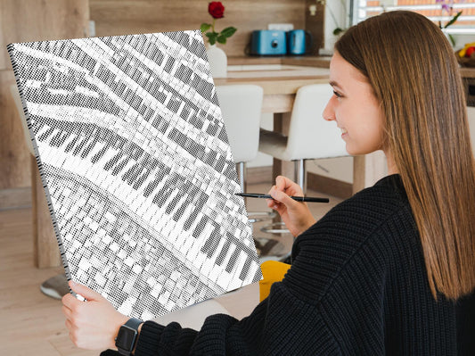 Mal-med-prikker -  Mosaiknøgler