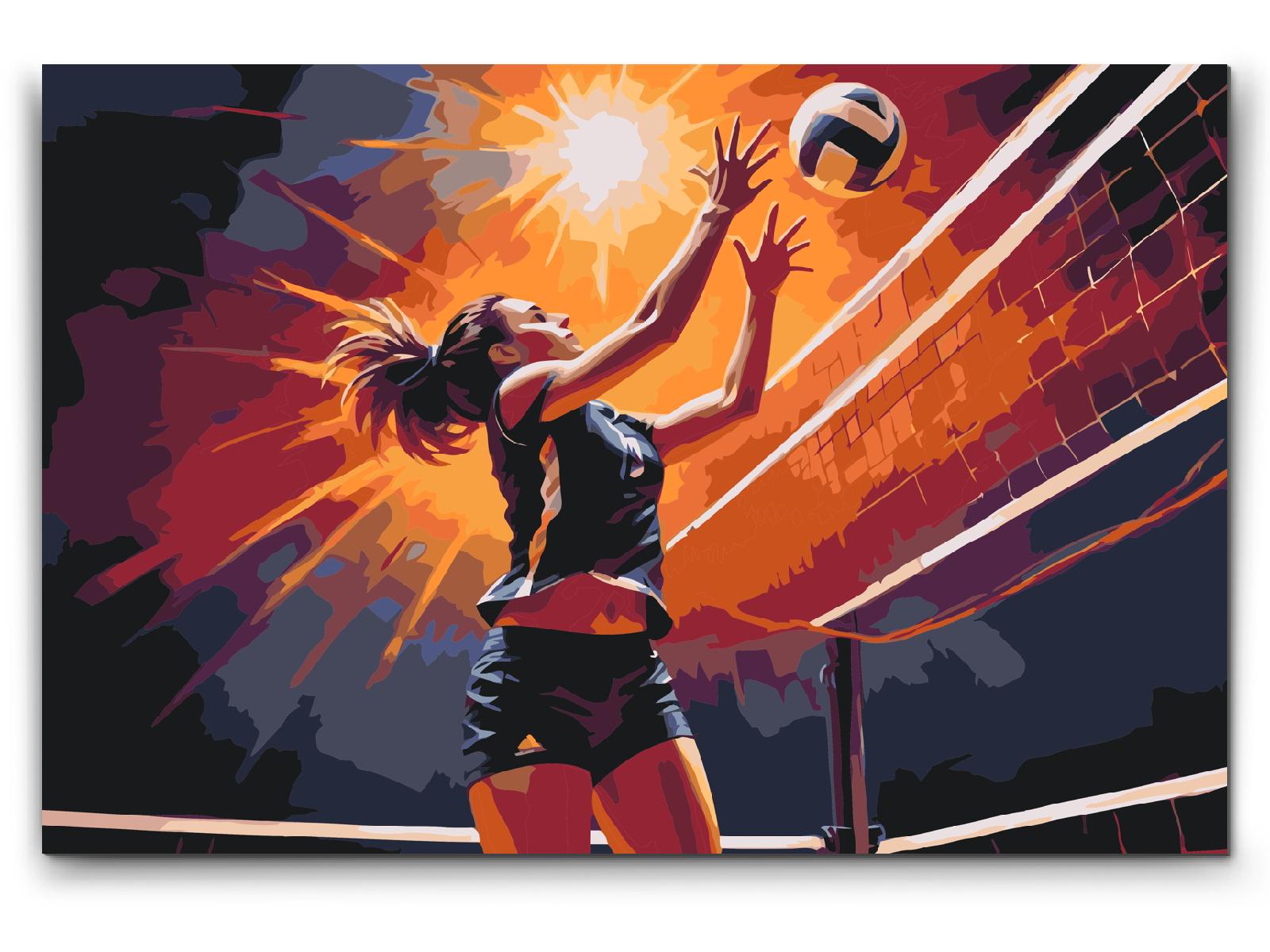 Paint by Numbers - Volleyballspiller