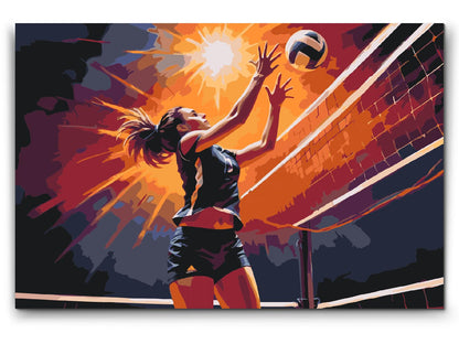 Paint by Numbers - Volleyballspiller