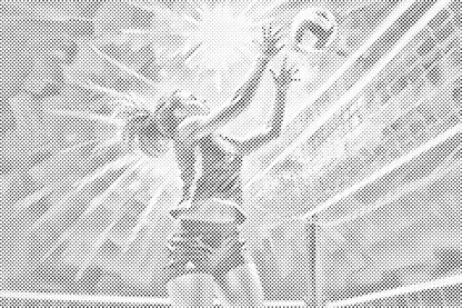 Mal-med-prikker -  Volleyballspiller