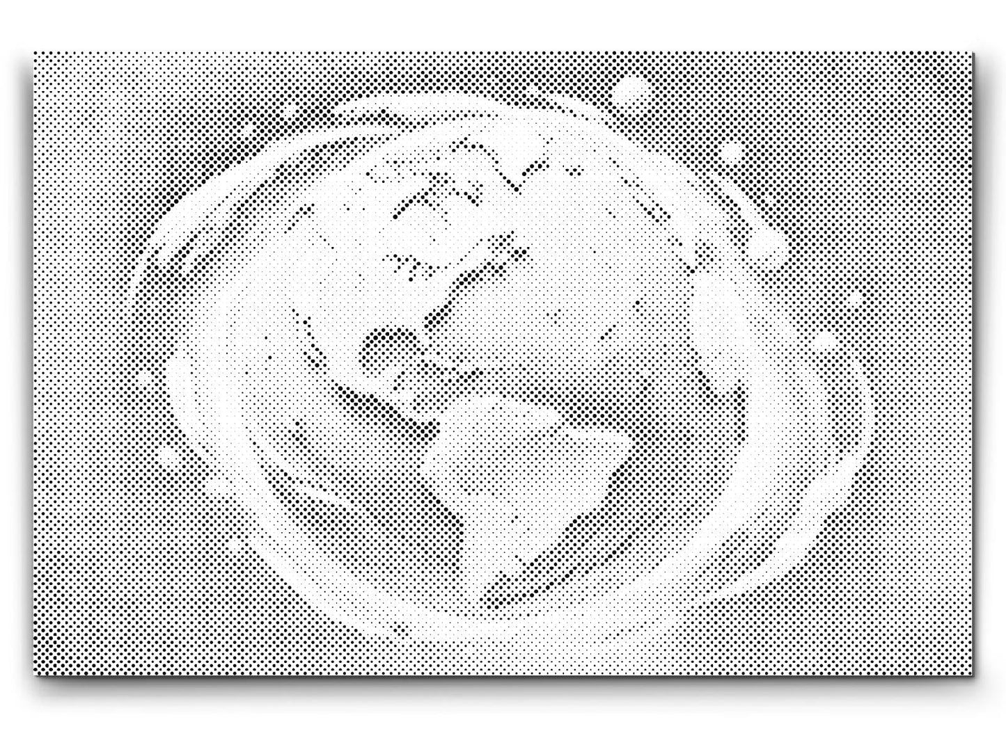 Mal-med-prikker -  Abstrakt planet Jorden