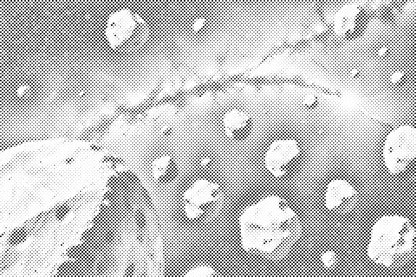 Mal-med-prikker -  Asteroidebælte