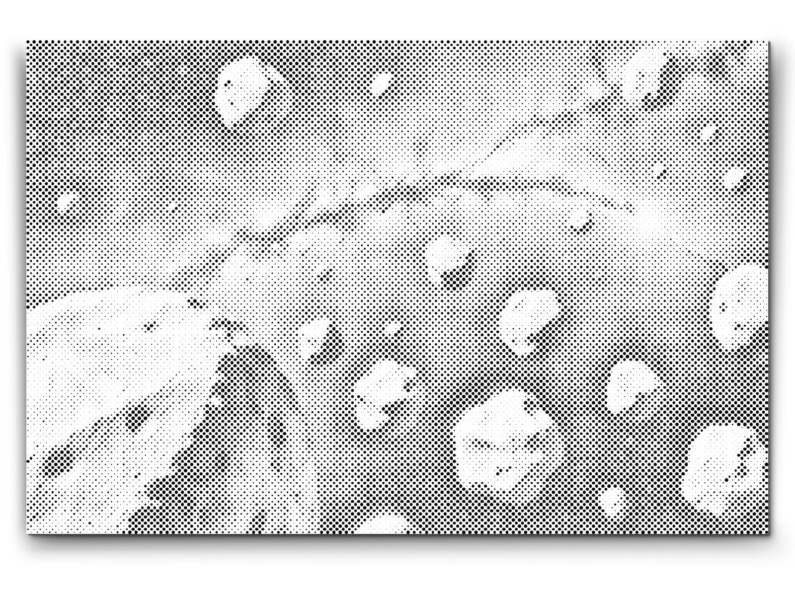 Mal-med-prikker -  Asteroidebælte