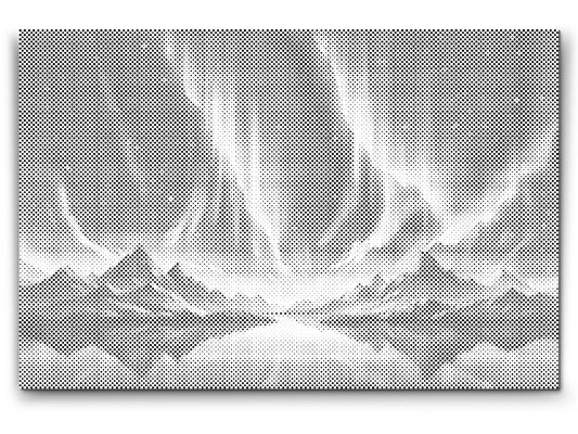 Nordlys over Bjergene