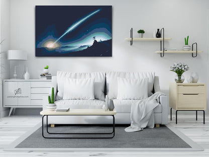 Paint by Numbers - Komet, der flyver på himlen