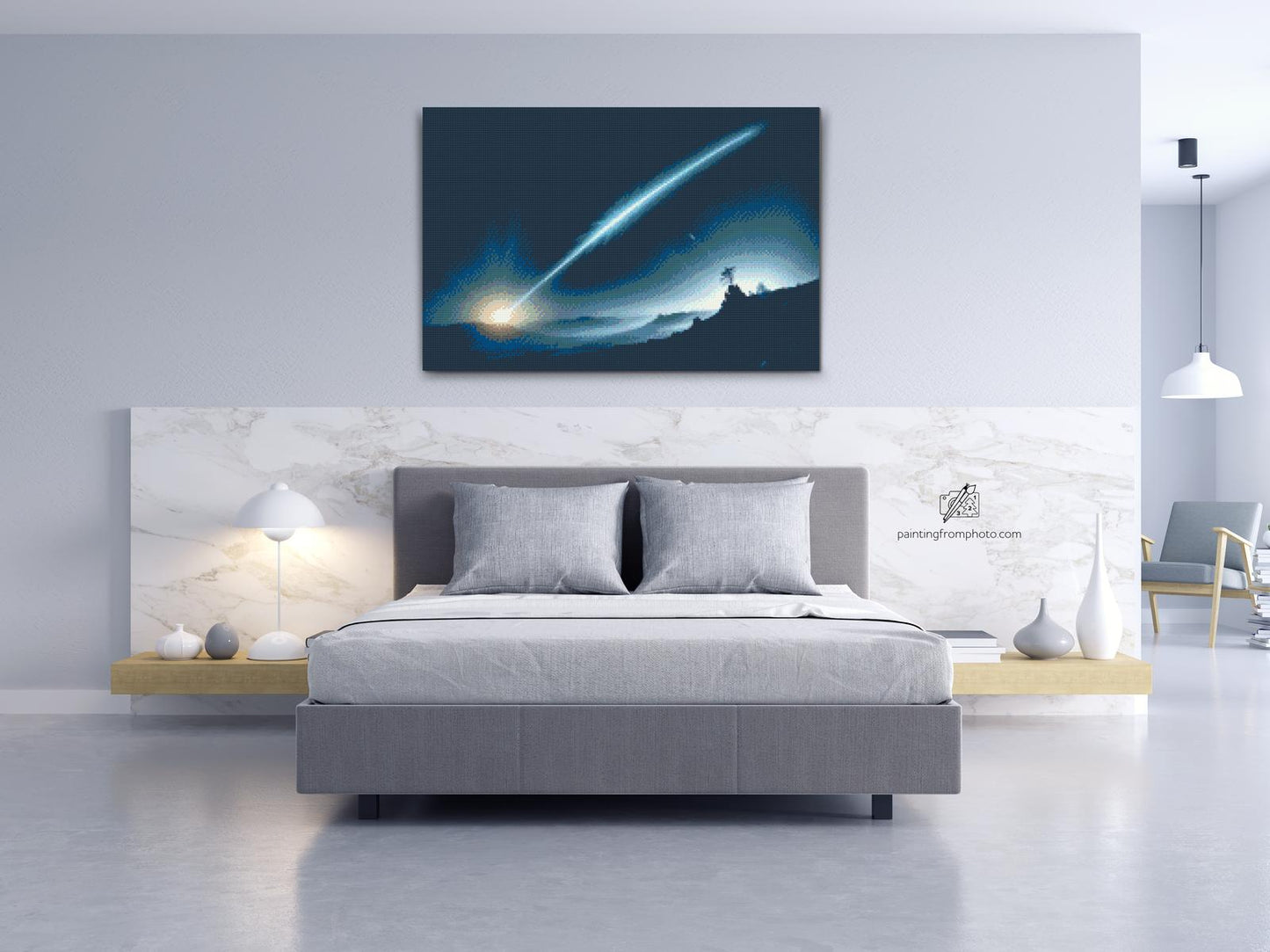 Diamond Painting - Komet, der flyver på himlen