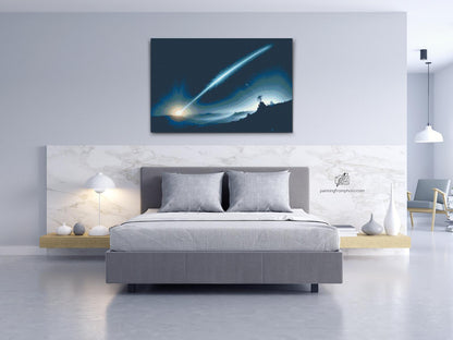 Diamond Painting - Komet, der flyver på himlen