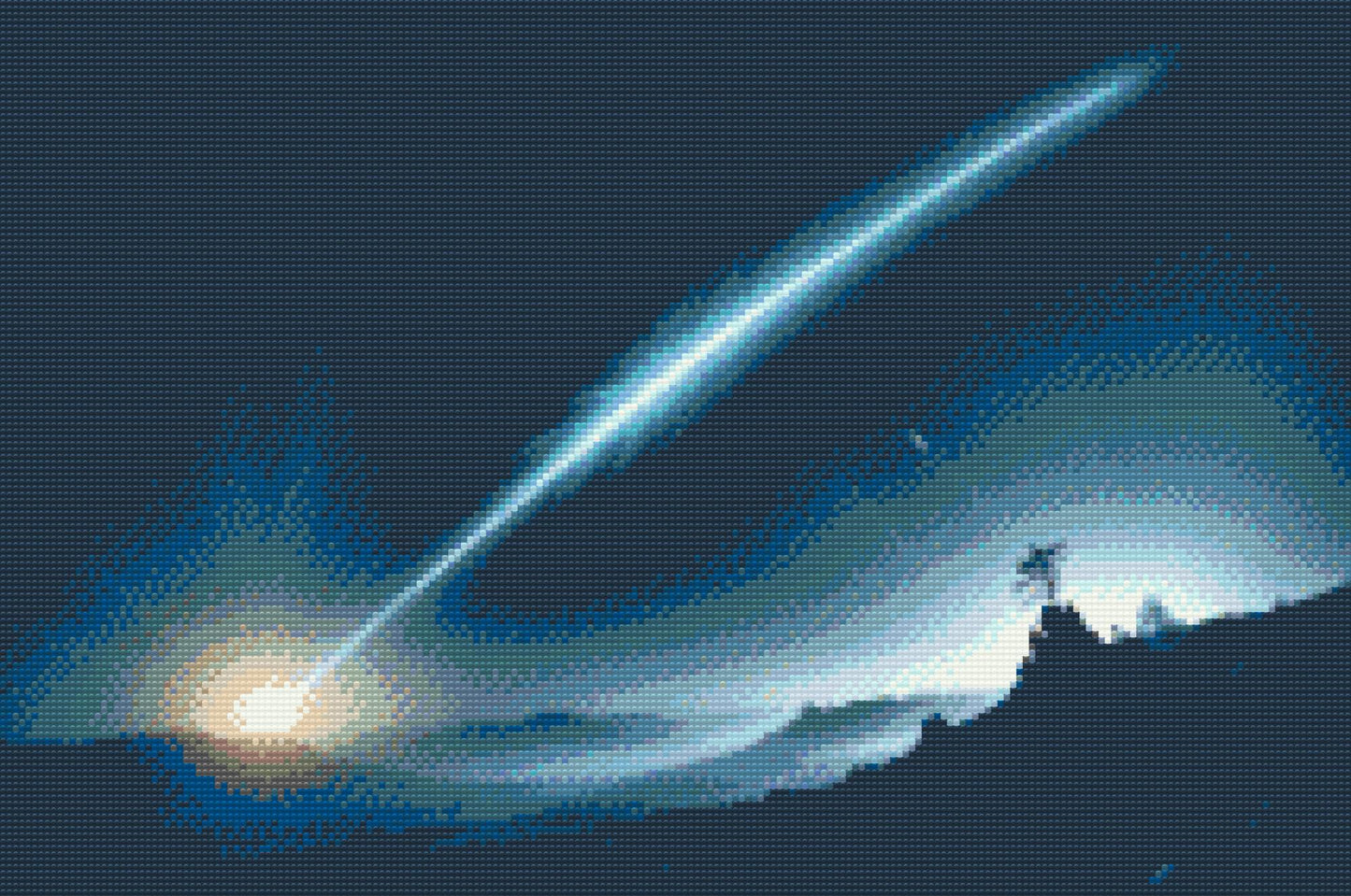 Diamond Painting - Komet, der flyver på himlen