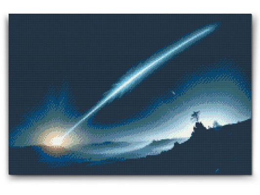 Diamond Painting - Komet, der flyver på himlen