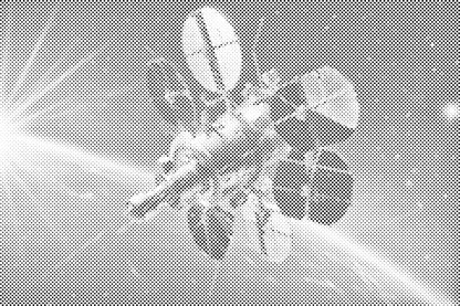 Mal-med-prikker -  Rumsatellit