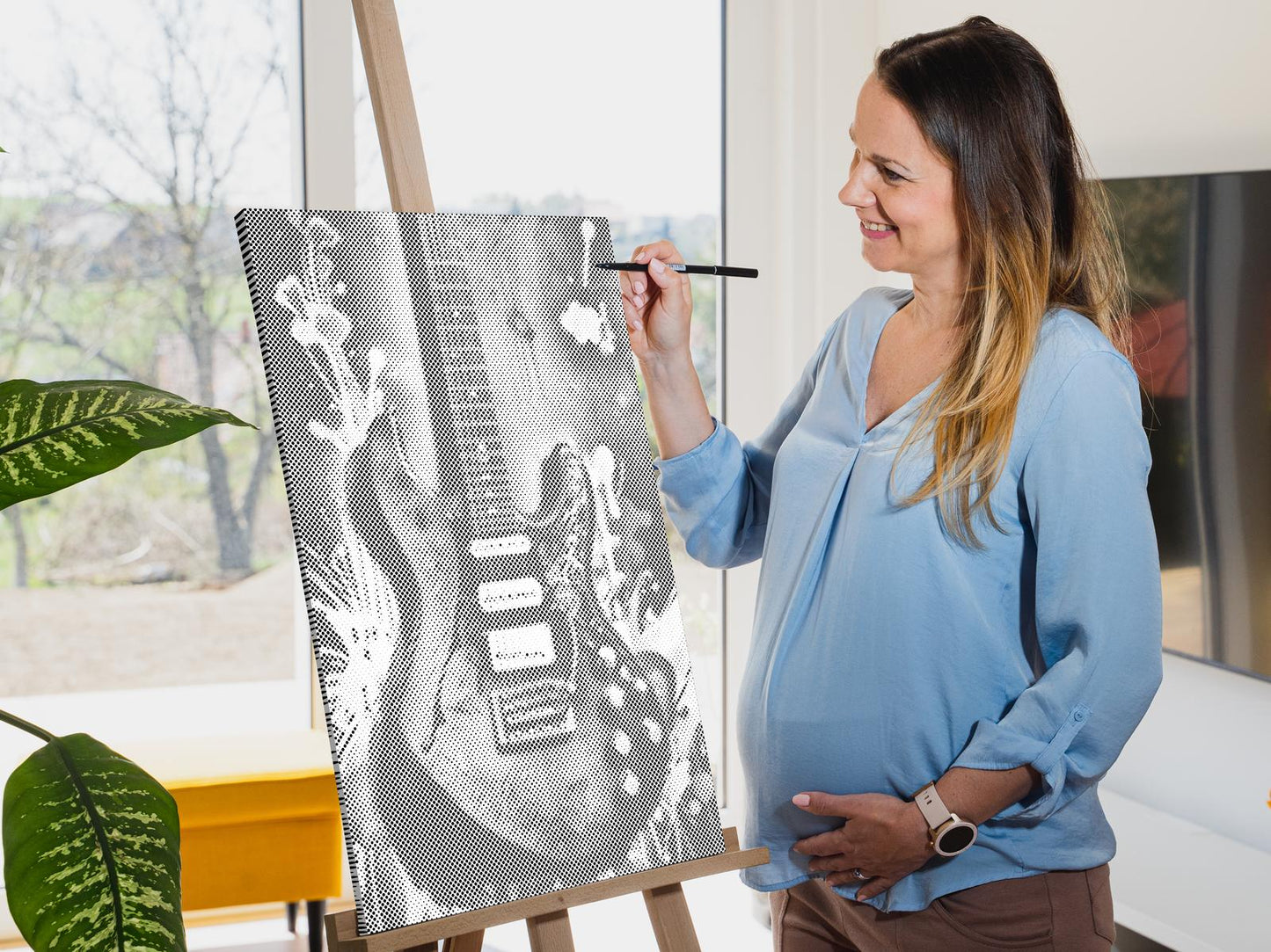 Mal-med-prikker -  Elguitar