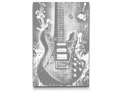 Mal-med-prikker -  Elguitar