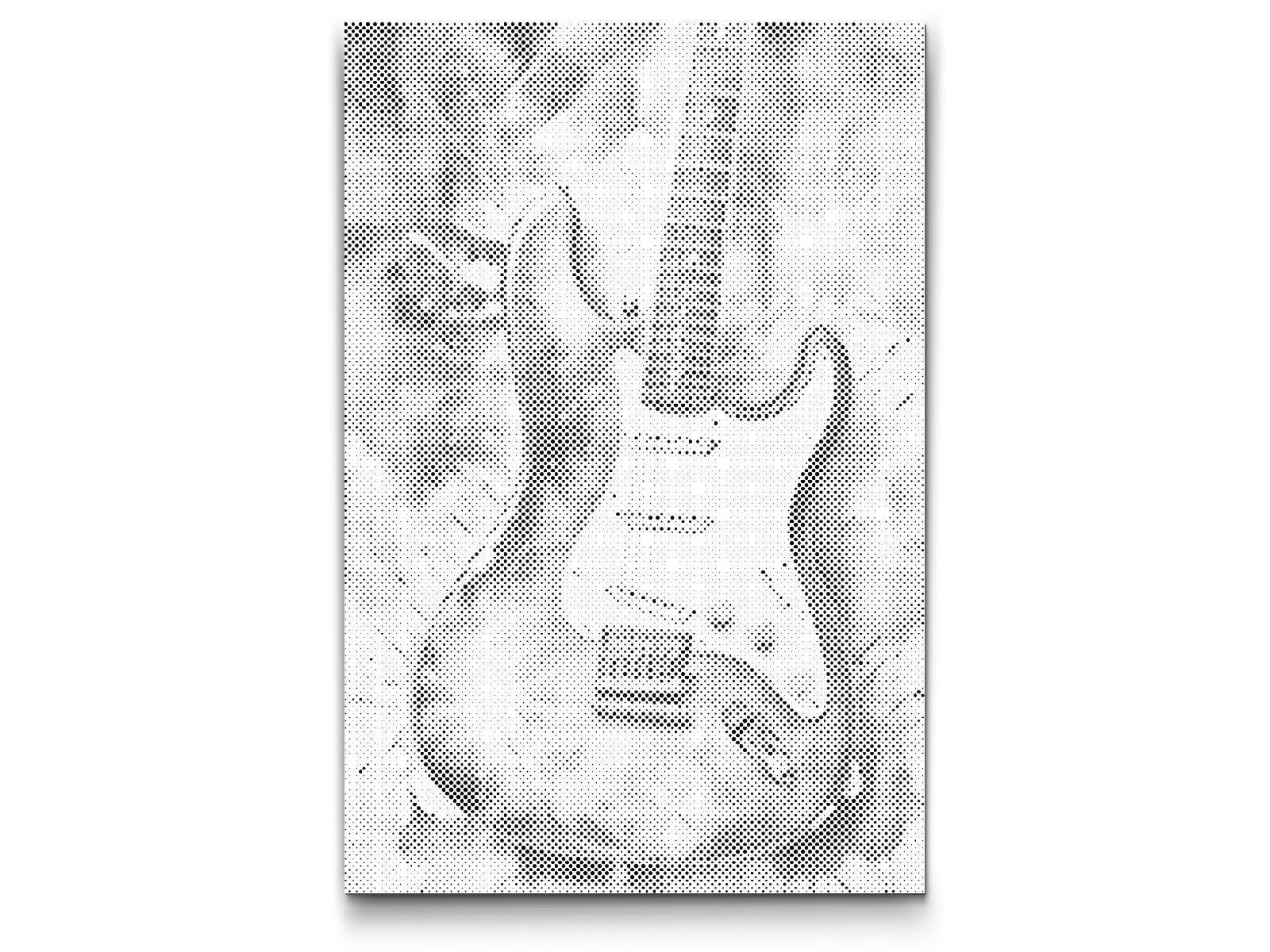 Mal-med-prikker -  Elguitar 2