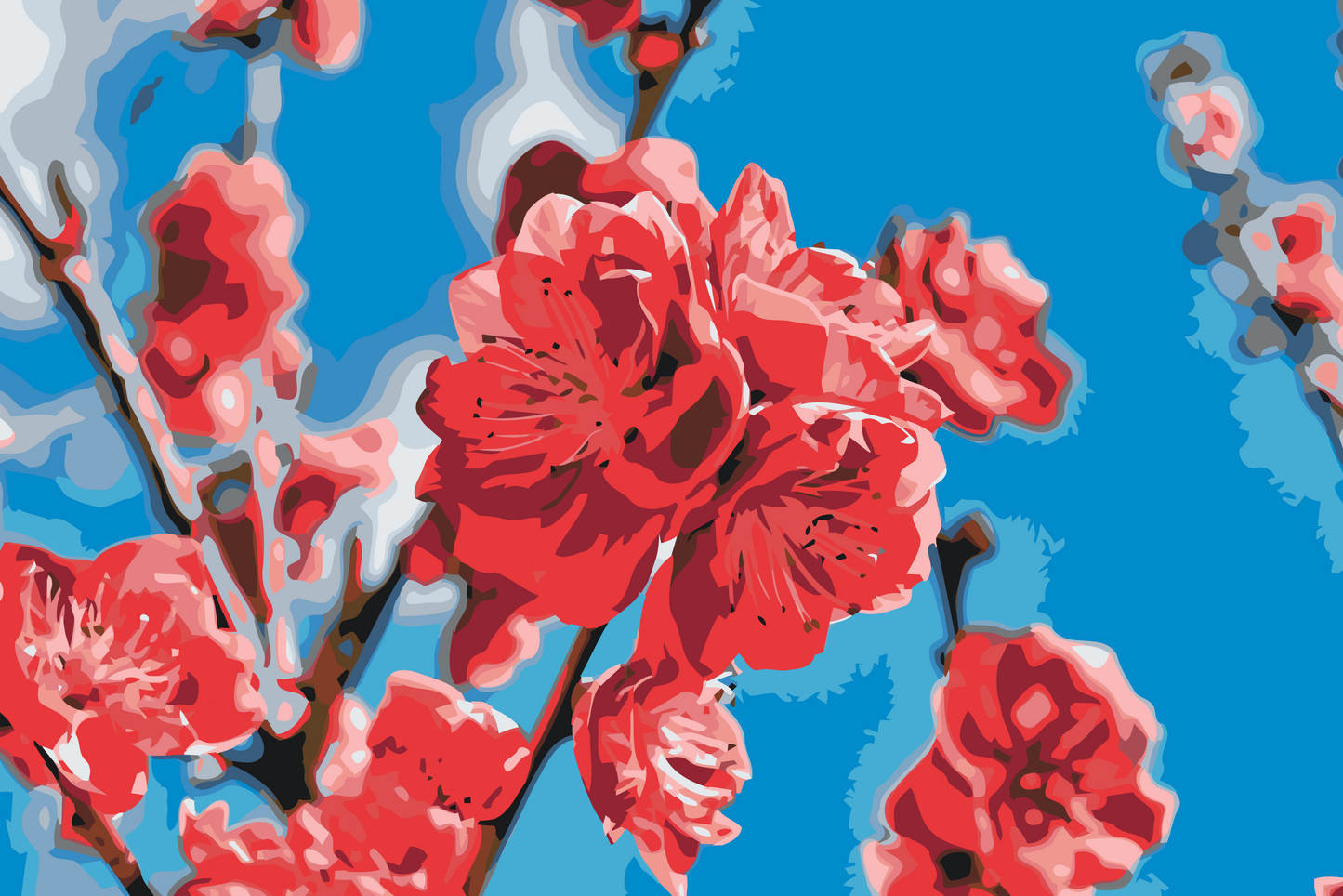 Paint by Numbers - Ferskenblomst