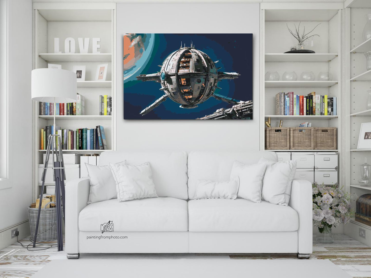 Paint by Numbers - Futuristisk rumstation