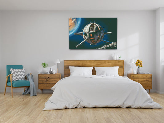 Diamond Painting - Futuristisk rumstation