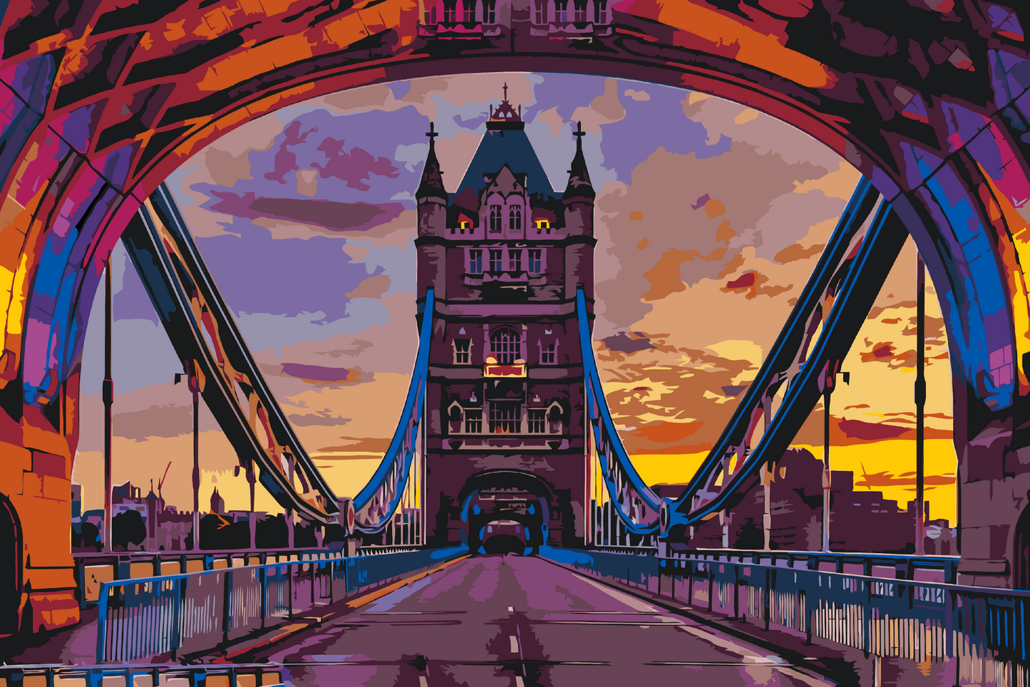 Paint by Numbers - Den farverige London Bridge