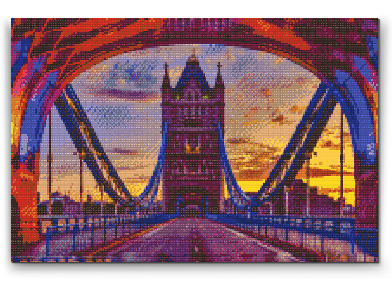 Diamond Painting - Den farverige London Bridge