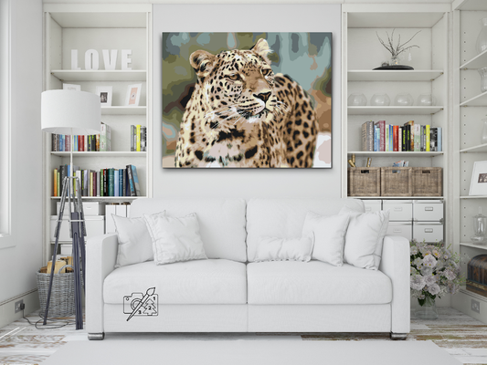 Paint by Numbers - Leopard i naturen
