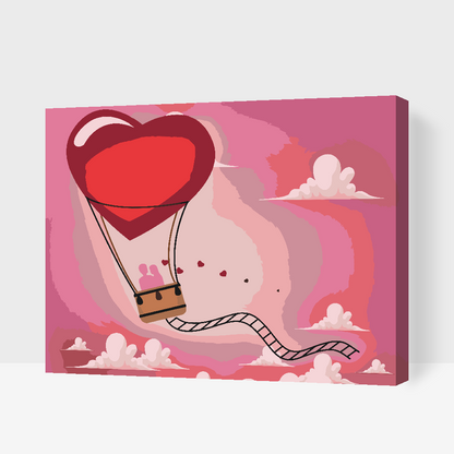 Paint by Numbers - Kærlighedsballon