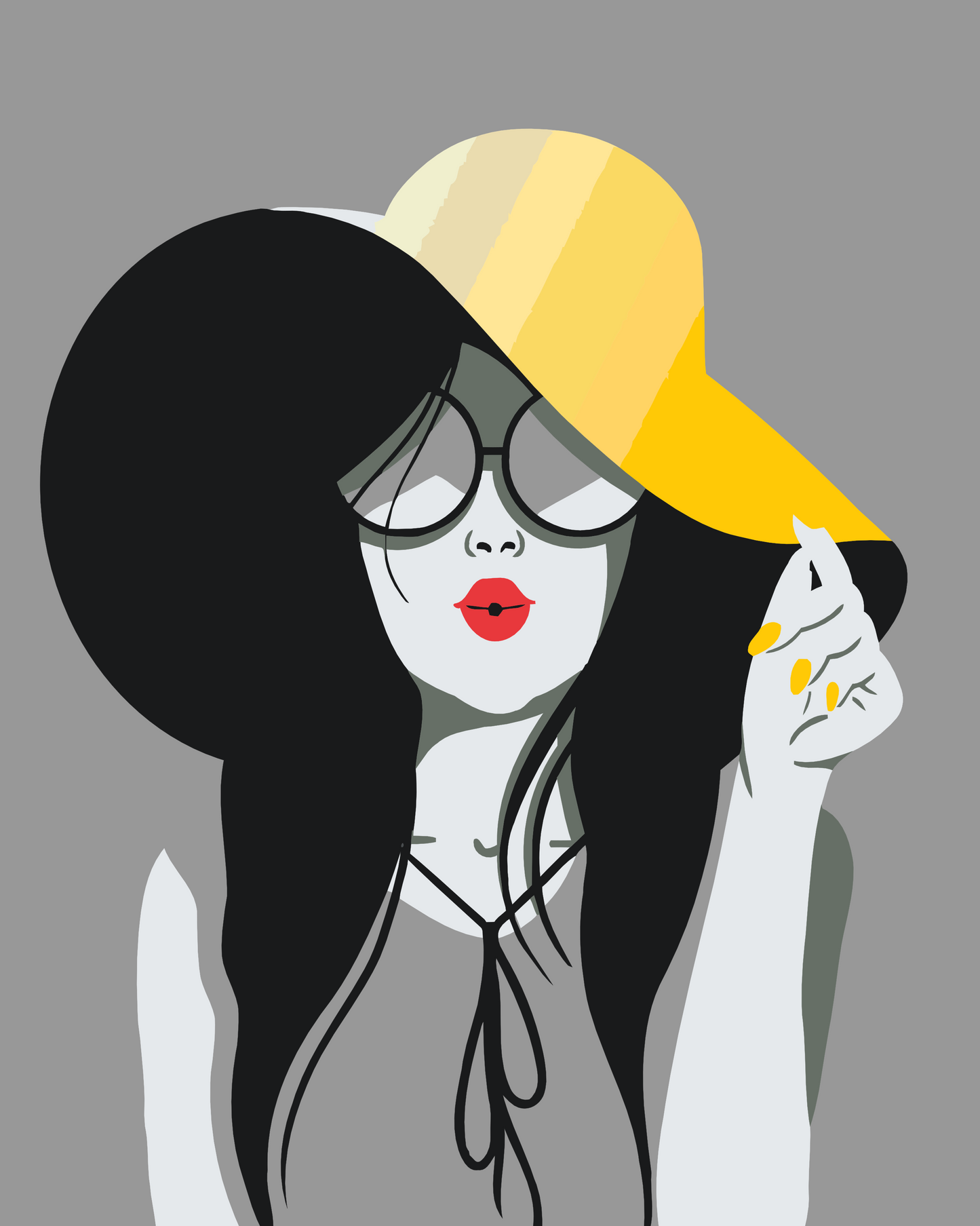 Paint by Numbers - Dame med den gule hat