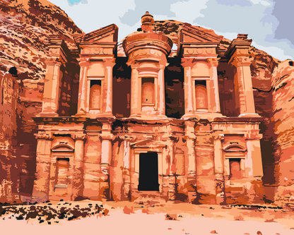 Paint by Numbers - Petra, Byen i Jordan