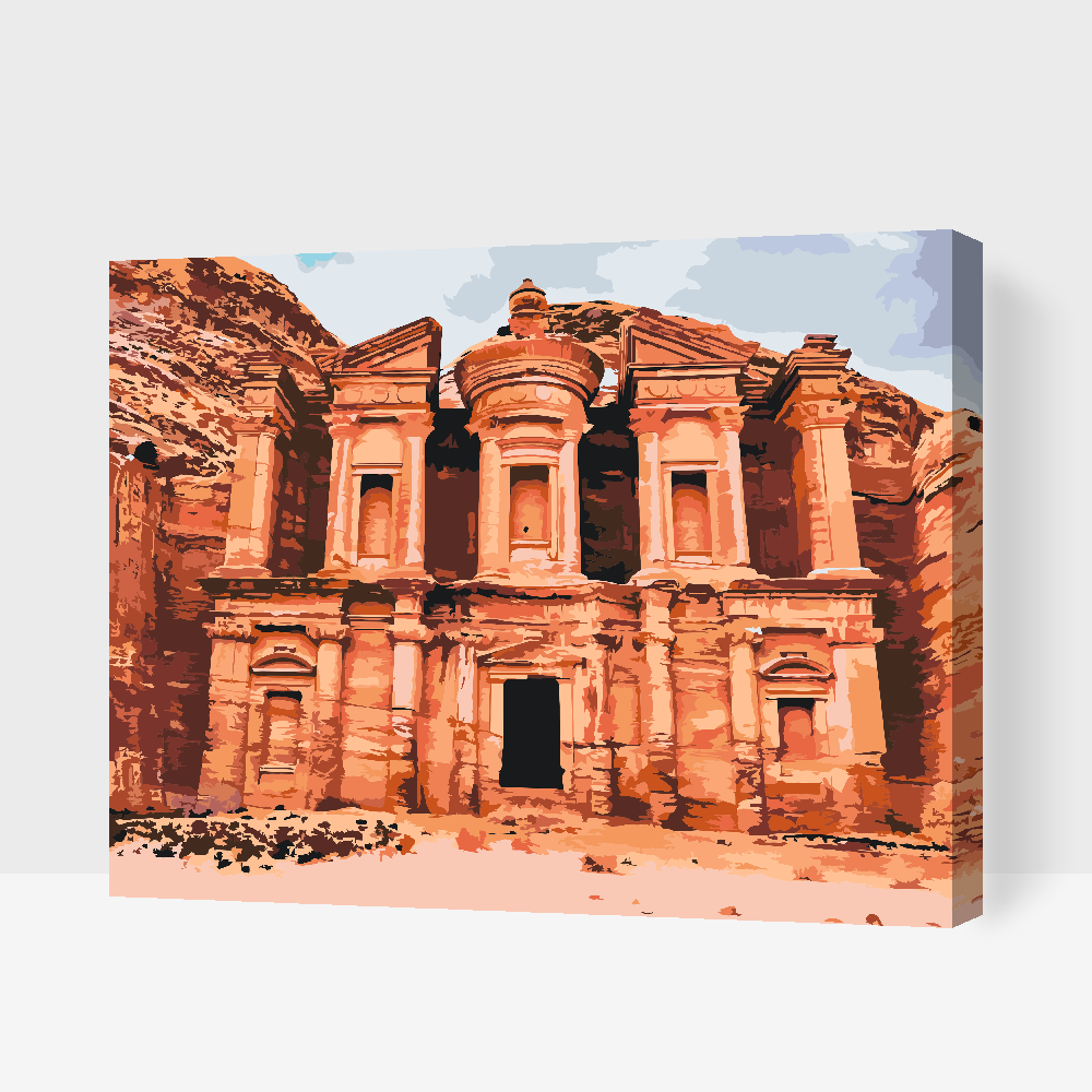 Paint by Numbers - Petra, Byen i Jordan