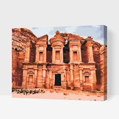 Paint by Numbers - Petra, Byen i Jordan