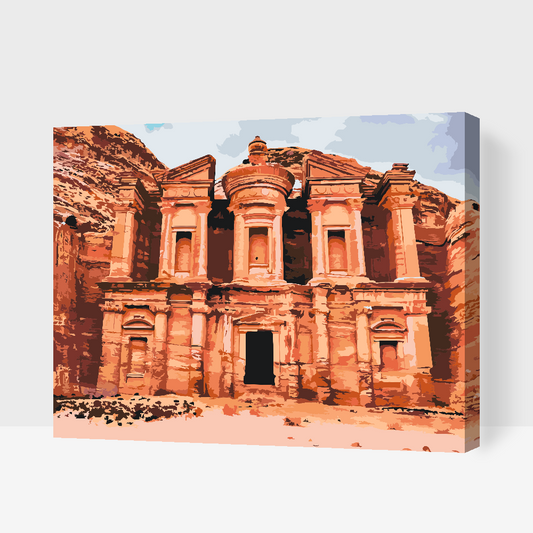 Paint by Numbers - Petra, Byen i Jordan