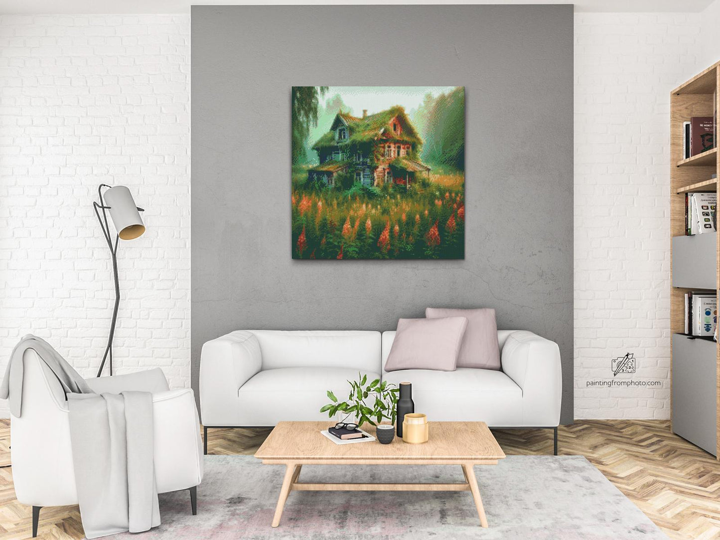 Diamond Painting - Forladt hus i skoven