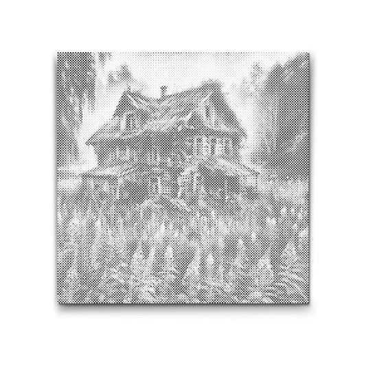 Forladt Hus i Skoven