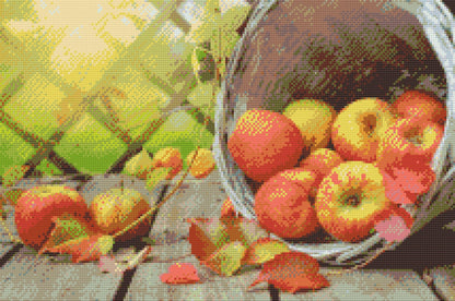 Diamond Painting - Æbler i en kurv