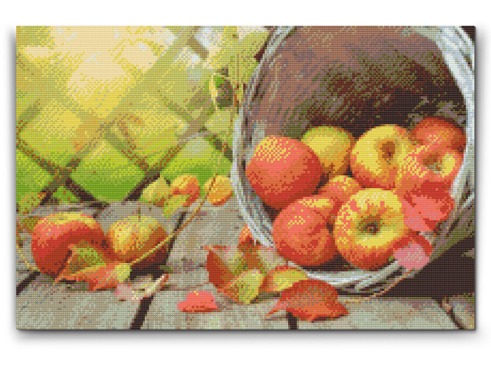Diamond Painting - Æbler i en kurv