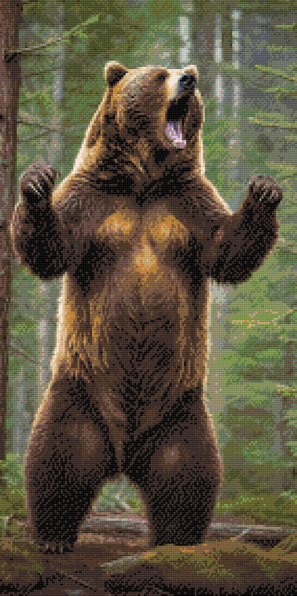 Diamond Painting - Store grizzly