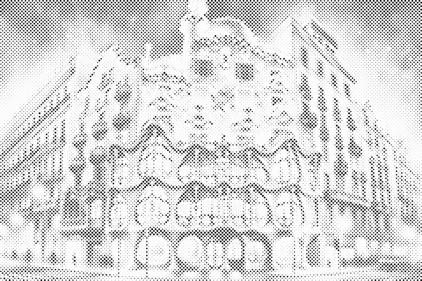 Mal-med-prikker -  Casa Batlló, Barcelona