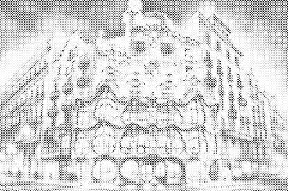 Mal-med-prikker -  Casa Batlló, Barcelona