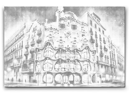 Mal-med-prikker -  Casa Batlló, Barcelona