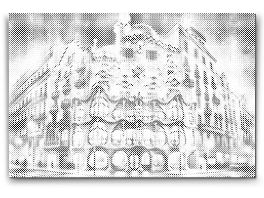 Mal-med-prikker -  Casa Batlló, Barcelona