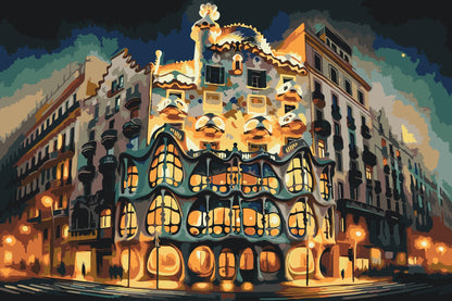 Paint by Numbers - Casa Batlló, Barcelona