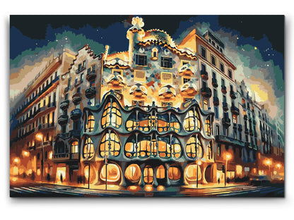 Paint by Numbers - Casa Batlló, Barcelona